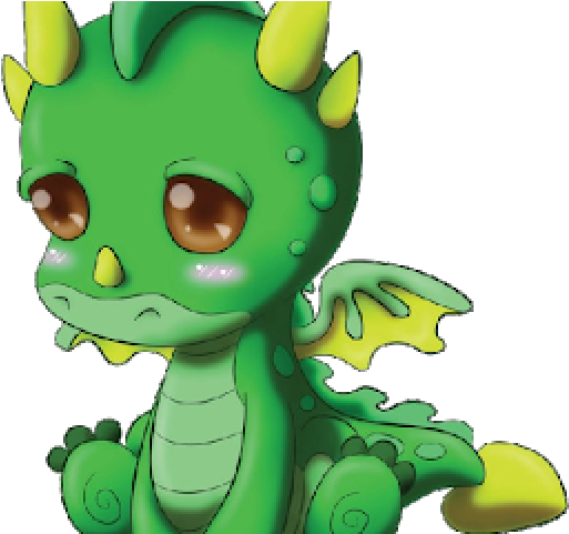 Cute Dragon Clipart - Cartoon Baby Dragons (640x480), Png Download