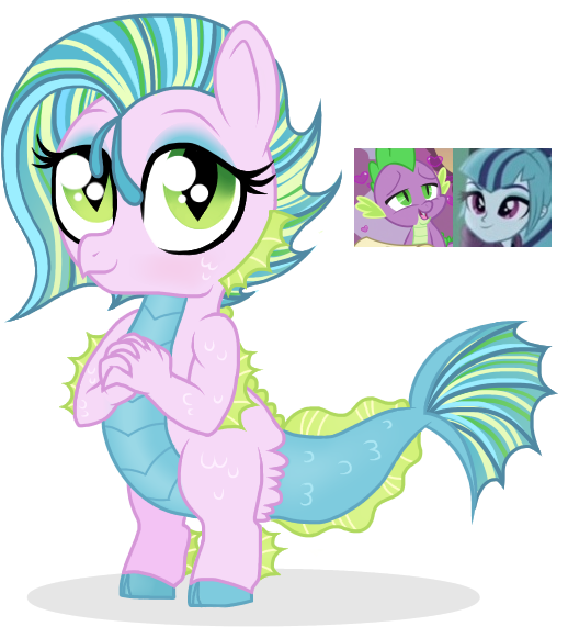 Unoriginai, Baby Dragon, Crack Shipping, Cute, Dragon, - Spike And Sonata Dusk (558x603), Png Download