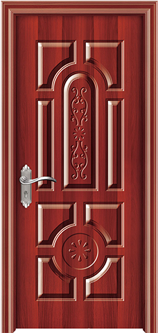 Lks - 700 - Red Wood - Door (600x488), Png Download