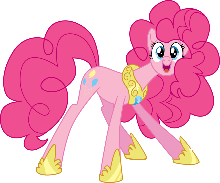 Pinkie Pie, The Full-grown Pony With Golden Shoes (900x751), Png Download