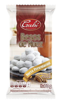 Besos De Nuez 70 G - Galletas Gabi (480x458), Png Download