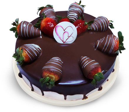 Pasteles - Pastel De Fresas Con Chocolate (467x400), Png Download
