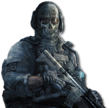 Ghost - Duty Modern Warfare 2 Ghost (354x351), Png Download
