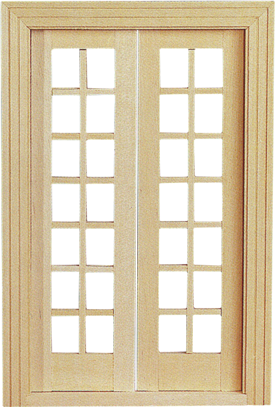 Double French Door With Mullions (1024x1024), Png Download