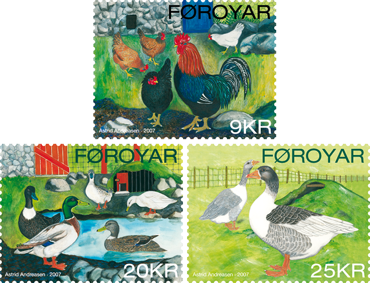Los Pájaros Domesticados De Las Islas Feroe - Postage Stamp (722x553), Png Download