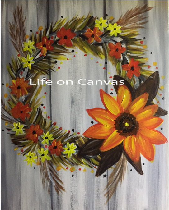 Fall Wreath - Wreath (1080x675), Png Download