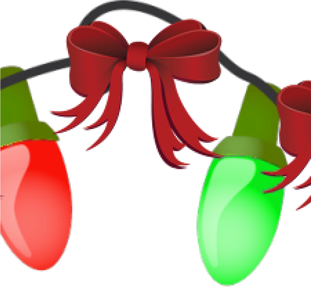 Christmas Lights Clipart Garland Border Clip Art Borders - Christmas Lights Cliprt Png (1024x1024), Png Download