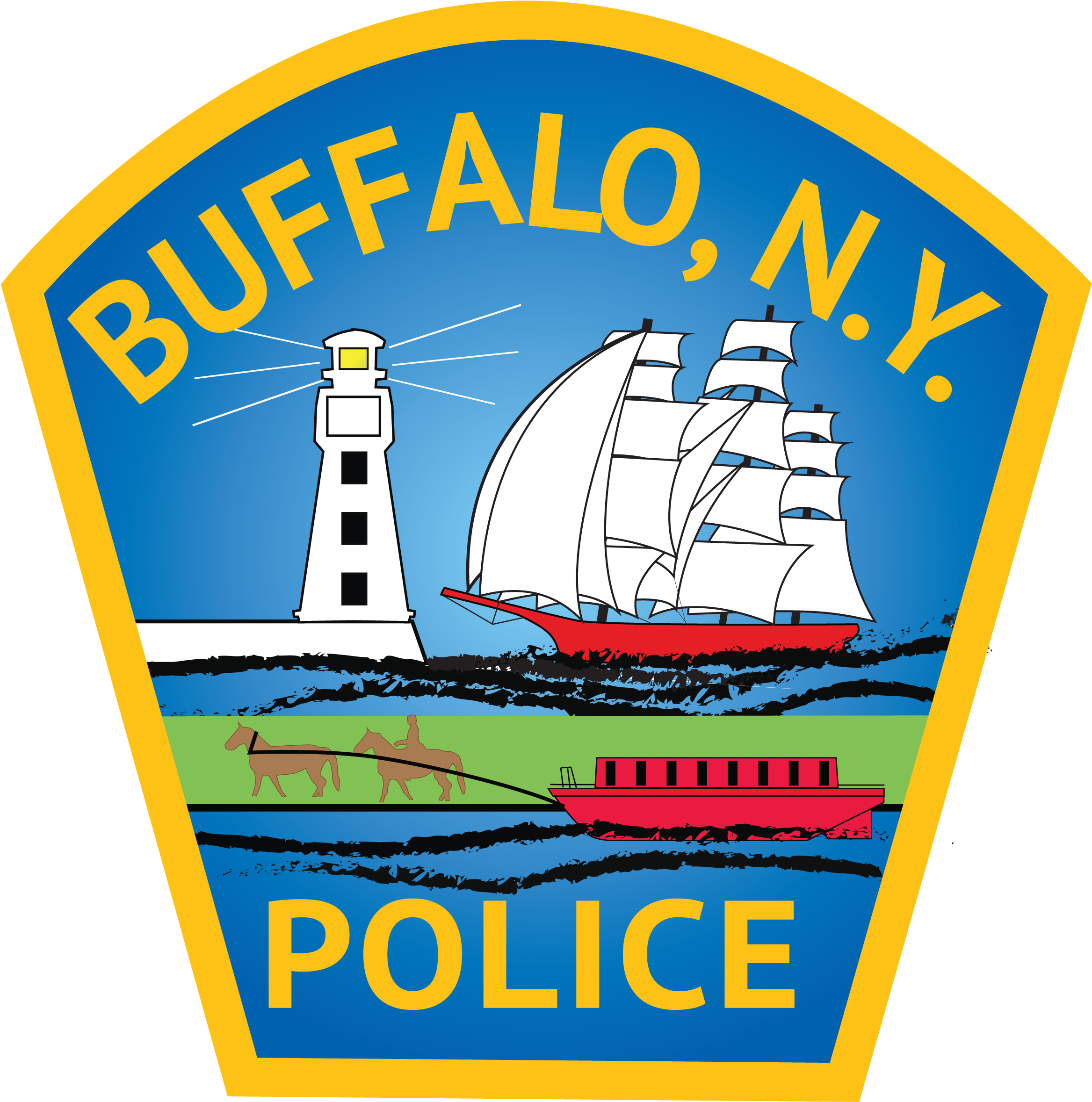 Police Logo Feb - Buffalo Police (2378x2372), Png Download