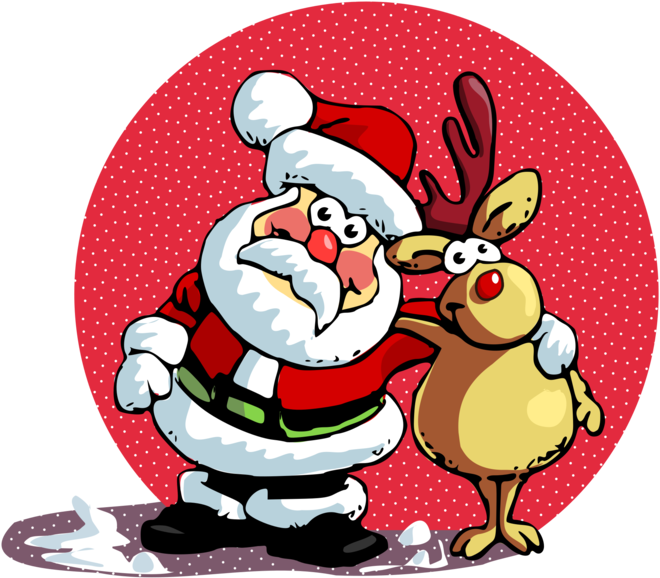 Santa Claus Christmas Day Christmas Card Greeting & - Merry Christmas Card For Friend (833x750), Png Download