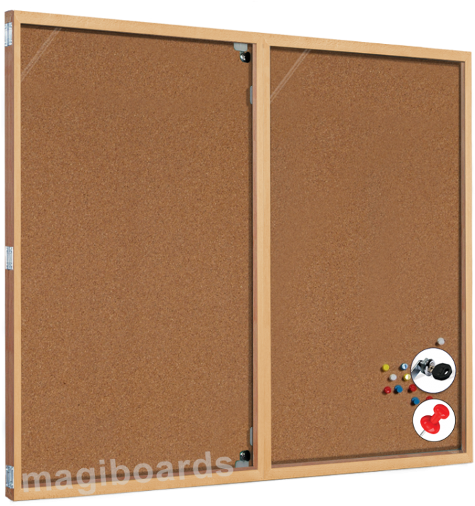 1product Cat Image Cork Lockable Noticeboards 1 - Cork (768x744), Png Download
