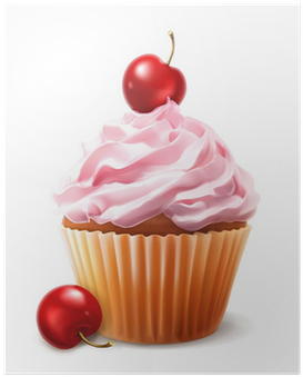 Cupcake Vector (400x400), Png Download
