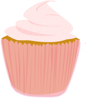 Cupcake - Clipart - Clip Art Transparent Background Cup Cake (365x405), Png Download