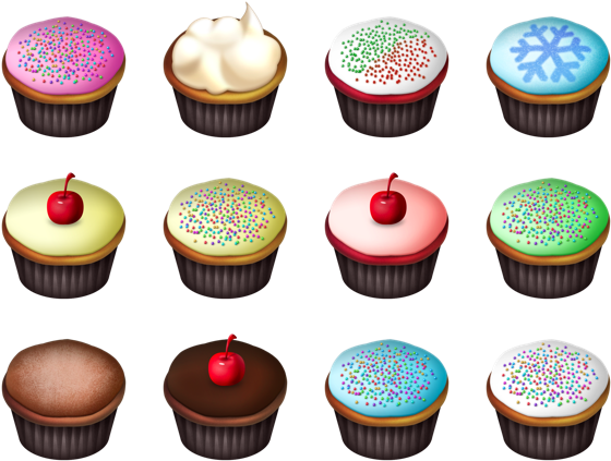 Search - Cupcake Icon (592x444), Png Download
