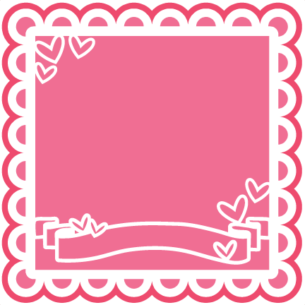 Valentine Banner Overlay Svg Scrapbook Cut File Cute - Valentine's Day (432x432), Png Download
