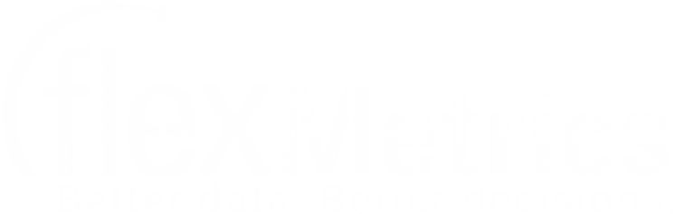 Flex Metrics Logo White Wtagline-08 - Graphics (811x250), Png Download