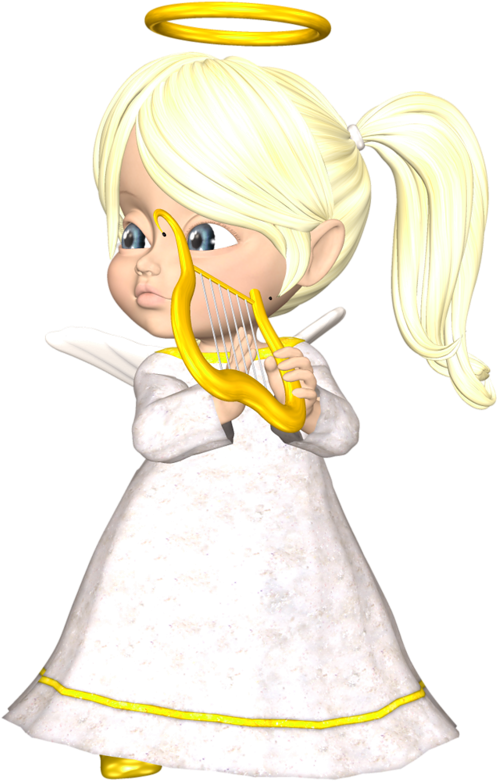 Clip Arts Related To - Blonde Angel (523x800), Png Download