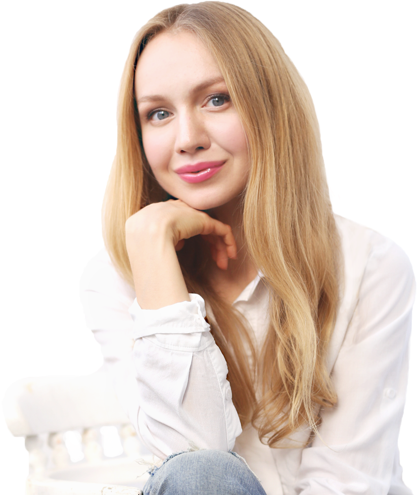 Olena Beley - Girl (884x1000), Png Download