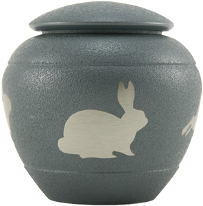 Rabbit Silhouette - Earthenware (400x421), Png Download