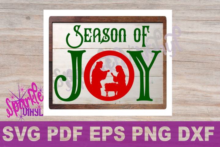 Svg Christmas Joy Nativity Sign Stencil Farmhouse Style - Scalable Vector Graphics (720x480), Png Download
