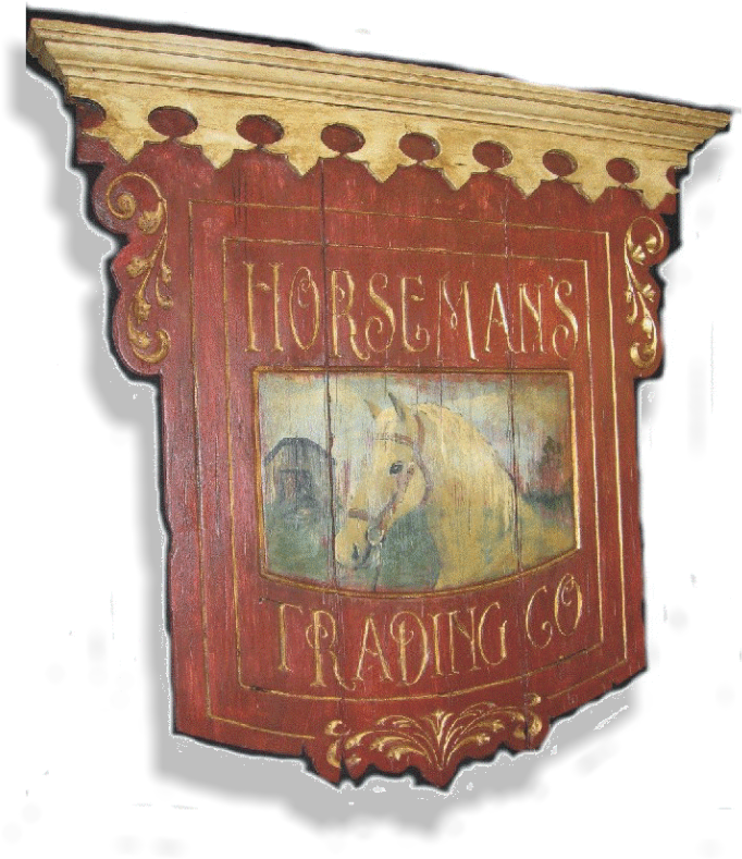 Handcrafted Vintage Signs With A Horse Theme - Picture Frame (696x816), Png Download