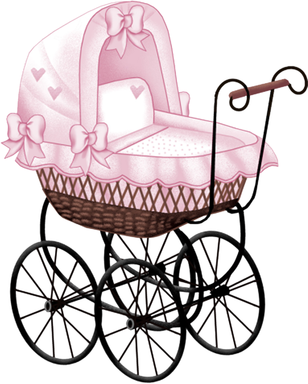 Http - //img-fotki - Yandex - Ru/get/5211/ - Pink Baby Carriage Clip Art (622x774), Png Download