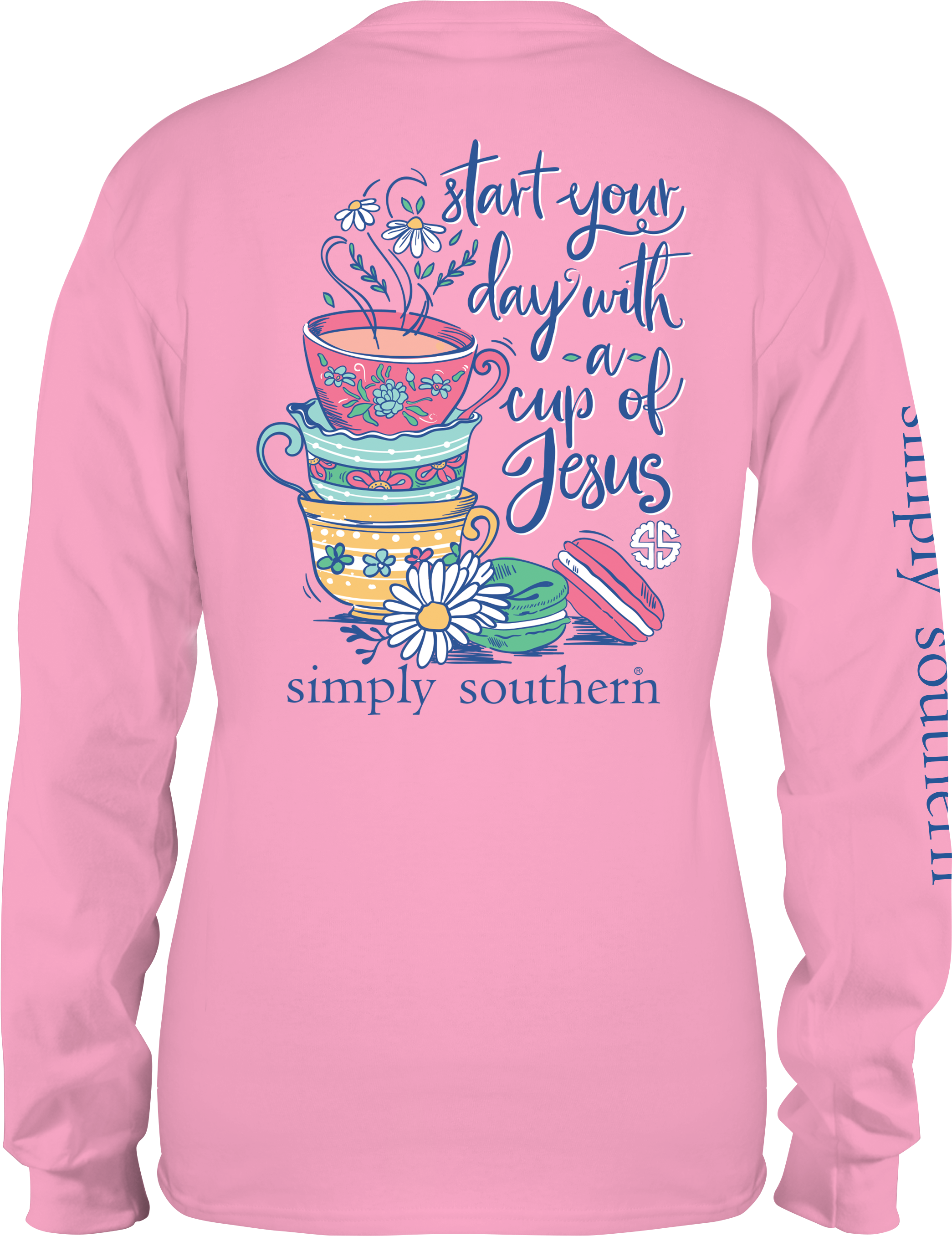 Long Sleeve T Shirt Template Png - Simply Southern Long Sleeve Shirts (2423x2820), Png Download