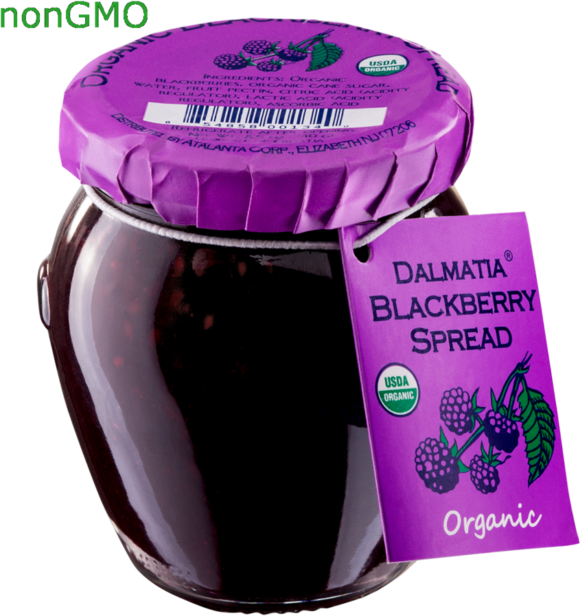 Dalmatia® Organic Blackberry Spread - Dalmatia Organic Blackberry Spread (1000x1000), Png Download