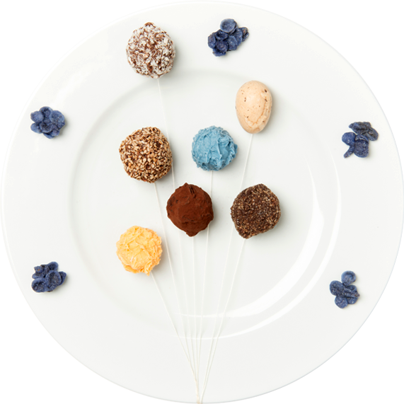 Slide Viziovirtù - Chocolate Shop - Venice - Rum Ball (571x571), Png Download