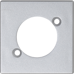 Up K122/8 Plate K45 Empty For Xlr 45×45mm Aluminum - Circle (413x413), Png Download
