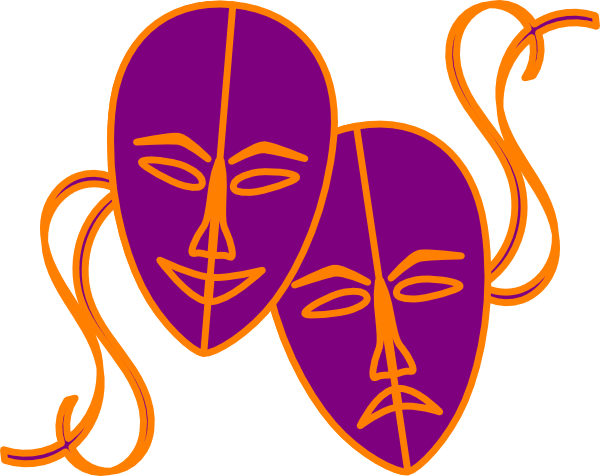 Clipart Of Clarke, Drama And Drama Mask - Drama (600x476), Png Download