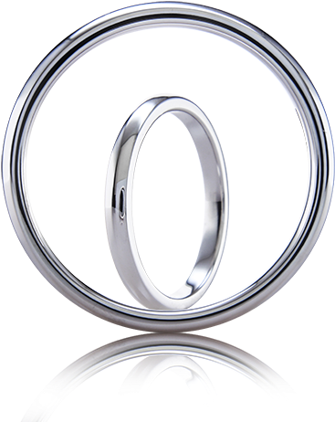 Browse Our Collection Of Classic Wedding Bands - Platinum (600x600), Png Download