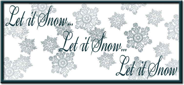 Let It Snow - Portable Network Graphics (1008x360), Png Download