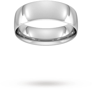 7mm Traditional Court Standard Wedding Ring In Sterling - Dyrberg/kern (350x350), Png Download