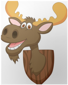 Moose Cartoon (400x400), Png Download