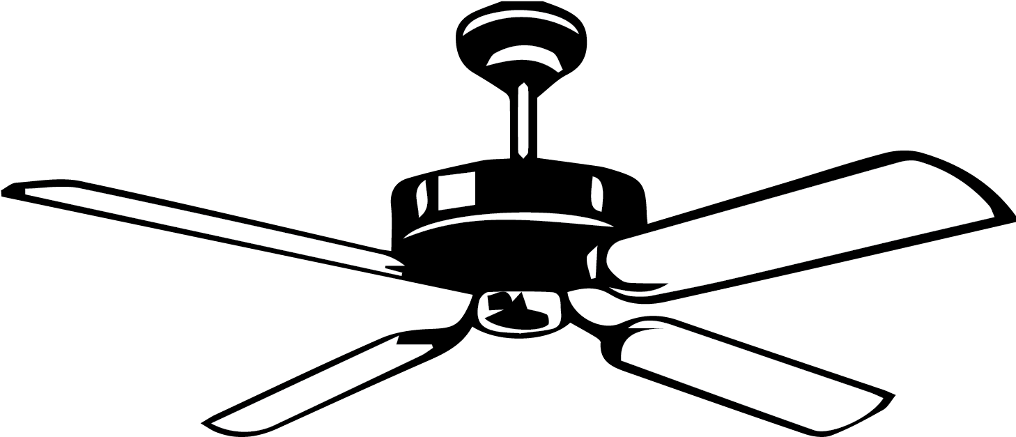Home Ac Repair Service El Paso - Ceiling Fan Clip Art (1517x731), Png Download