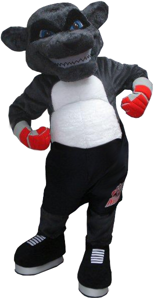 This Is The Mascot We Made For The Hazelton Wolverines - Mascot (358x634), Png Download