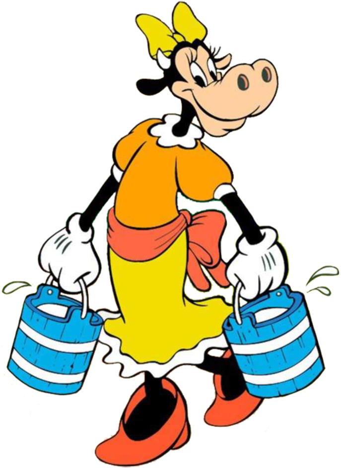 Mickey Mouse Cow Character (712x960), Png Download
