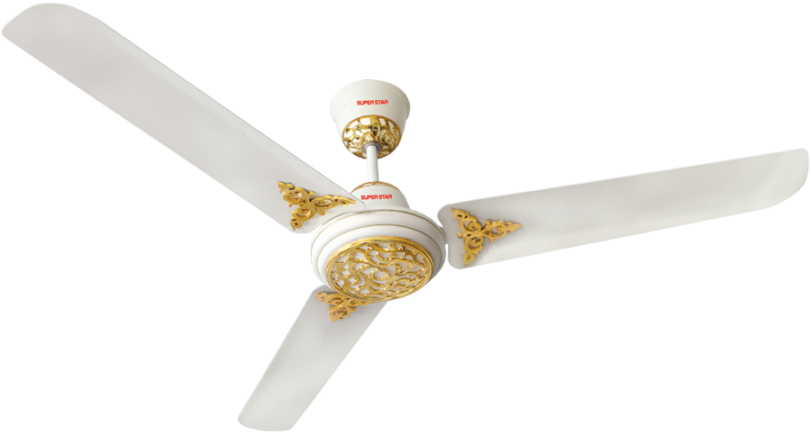 Golden Art Fan 56'' - Ceiling Fan (900x900), Png Download