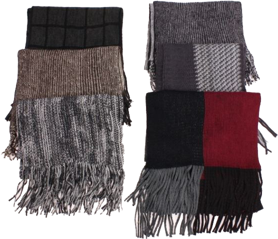 Winter Neck & Head Protection-men's Fashion Scarves - Drawing (566x551), Png Download