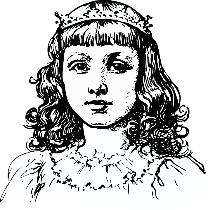 Princess, Royalty, Fairy Tale, Nobility, Vintage, Tiara - Dessin Tete De Tigre (712x720), Png Download
