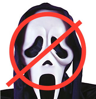 Ghost Face Png (324x445), Png Download
