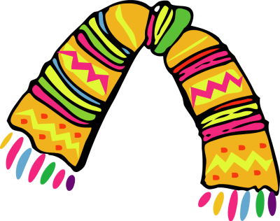Winter Scarf Clipart Clipart Panda Free Clipart Images - Clip Art Scarf (400x316), Png Download