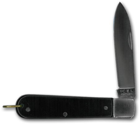 3 1/2" Pocket Knife Blackwith Key - Invin (450x450), Png Download