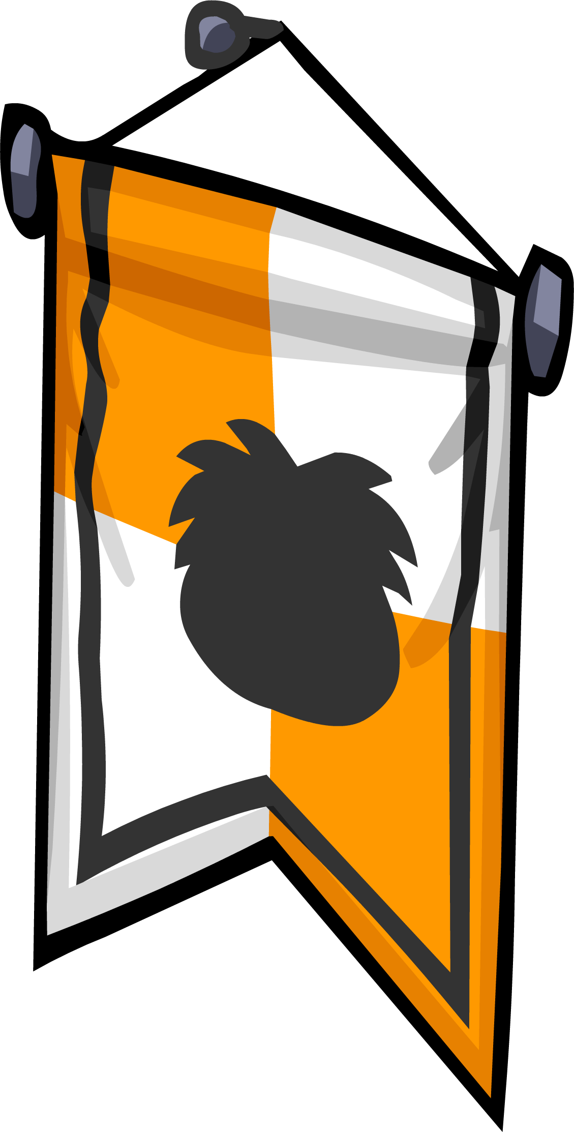 Orange Banner Sprite 007 (1129x2226), Png Download