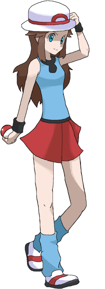 Leaf Pokemon - Google Search - Pokemon Trainer Leaf Png (672x1189), Png Download