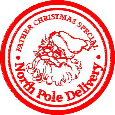 Stamp Clipart Xmas - Transparent Northpole Stamp Clipart (395x395), Png Download