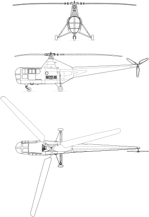 Sikorsky R-5 - Svg - Sikorsky H-5 (400x475), Png Download