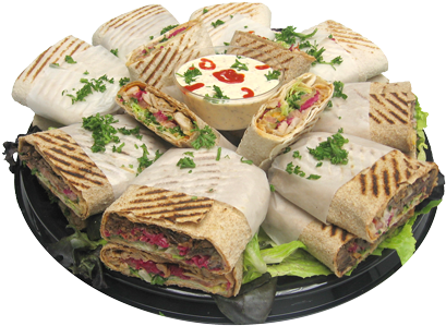 Shawarma Recipe - Shawarma Sandwich Png (454x341), Png Download
