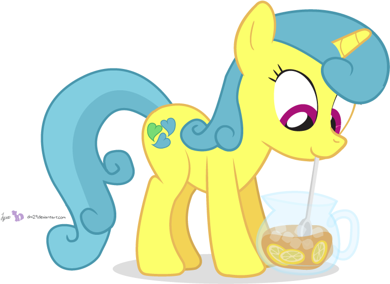 Dm29, Iced Tea, Jug, Lemonade, Lemon Hearts, Mouth - My Little Pony: Friendship Is Magic (810x600), Png Download