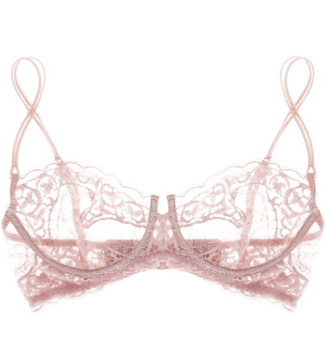 Pink Lace - Lace Bras (466x496), Png Download
